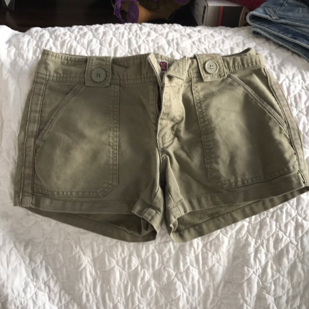 Ultra low waist shorts size 6.